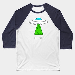 Believe UFO Baseball T-Shirt